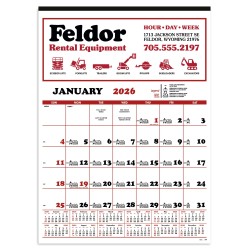 Skinner & Kennedy® Contractor's 12-Sheet Calendar