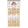 3-Month Display 12-Sheet Calendar