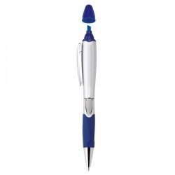 Silver Blossom Ballpoint Pen/Highlighter