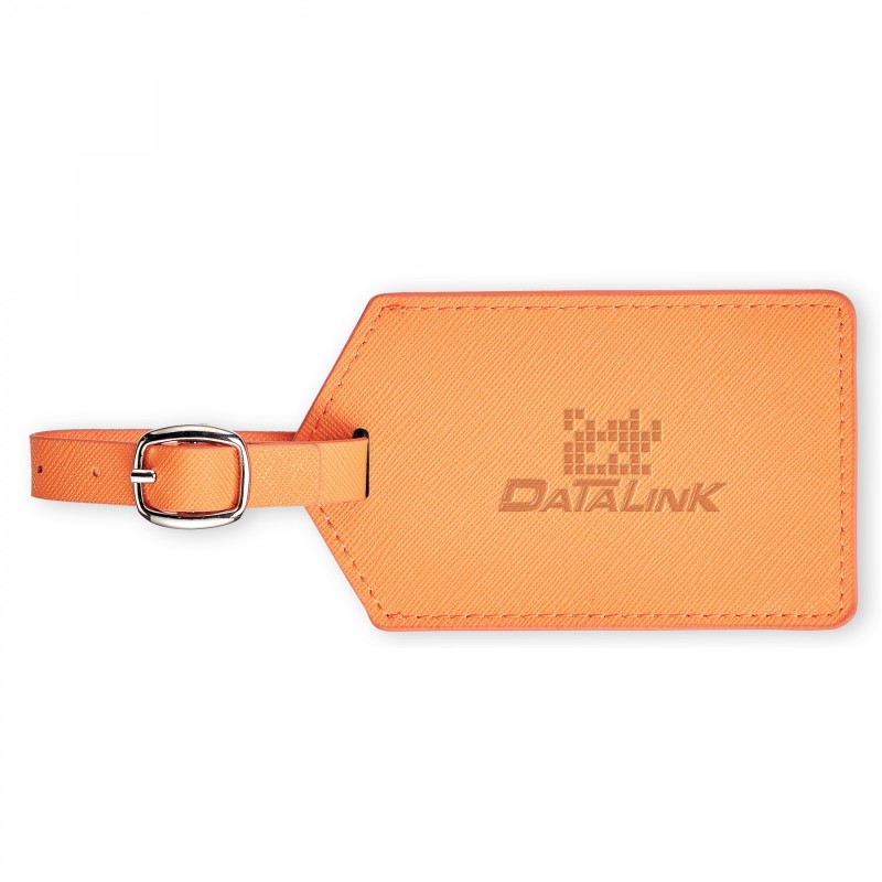 Toscano Genuine Leather Luggage Tag