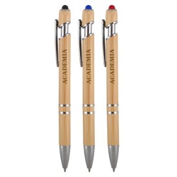 Bamboo Brown/Chrome Silver Logo Front View