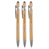 Bamboo Brown/Chrome Silver Logo Front View