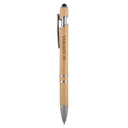 Bamboo Brown/Chrome Silver Logo Front View