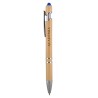 Bamboo Brown/Chrome Silver Logo Front View