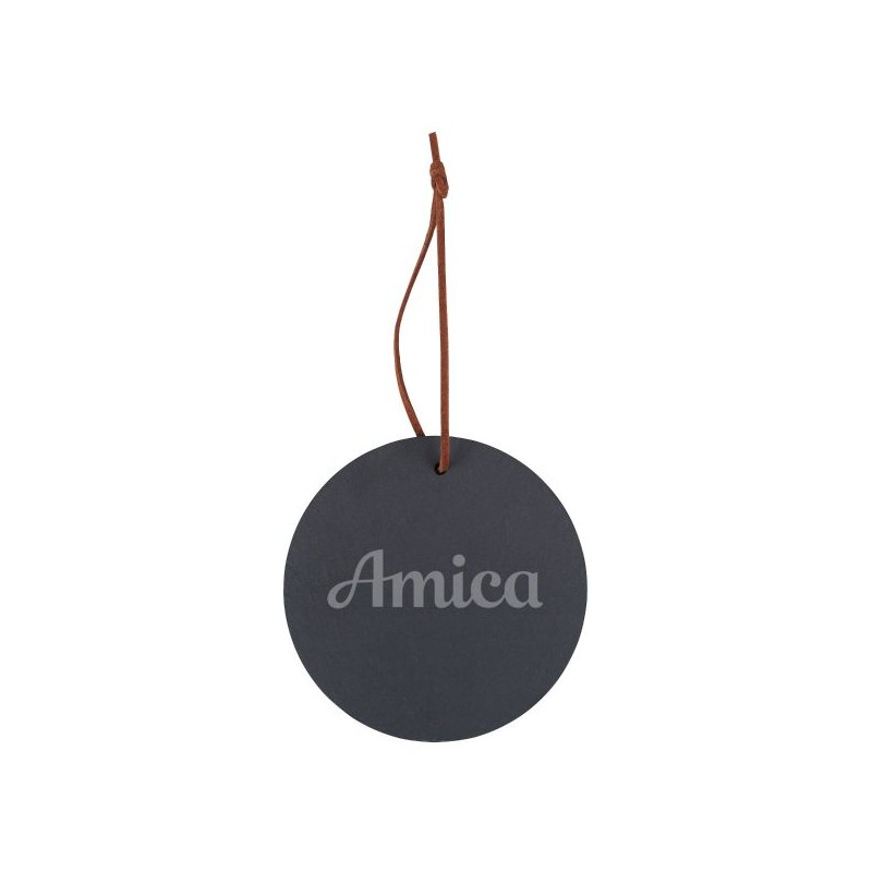 Slate Round Ornament