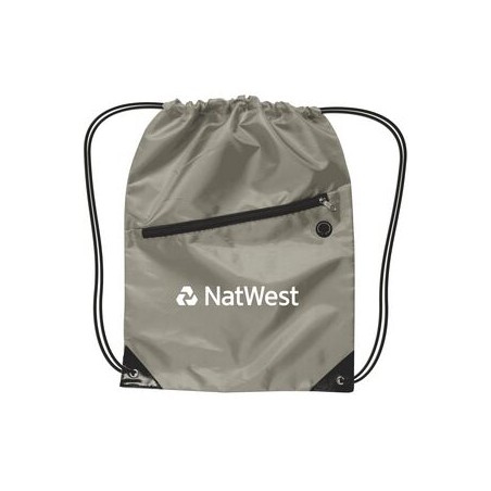 Drawstring Backpack w/ Zipper