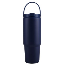 27 Oz. Siam Powder Coated Recycled Stainless Steel Tumbler w/Carrying Handle