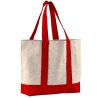 10 Oz. Newport Cotton Canvas Striped Tote Bag