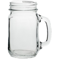 16 Oz. Maplewood Libbey Mason Jar Mug with Handle