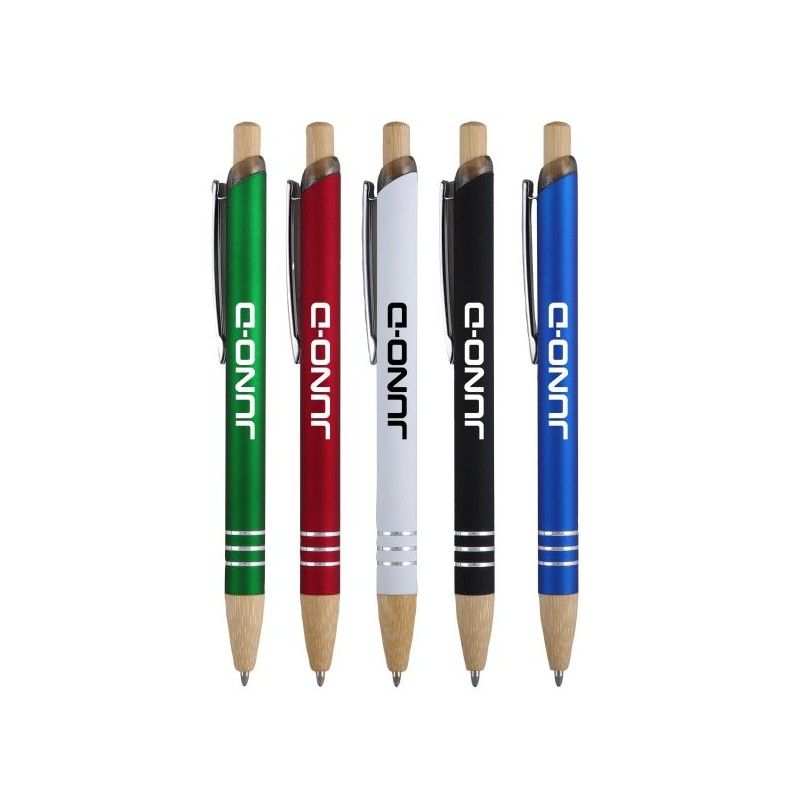 Venosa Velvet-Touch Aluminum Pen w/Bamboo Accents