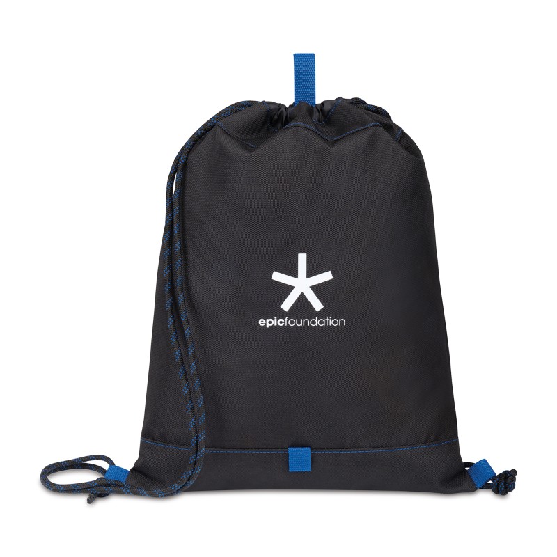 Repeat Recycled Poly Cinchpack - Royal Blue