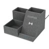 Eden Wireless Charging Desk Organizer - Charcoal Heather