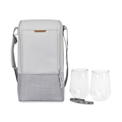 Parkview Insulated Wine-to-Go Carry Tote - Greystone