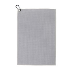 Golf Links Waffle Weave Towel - Light Gray