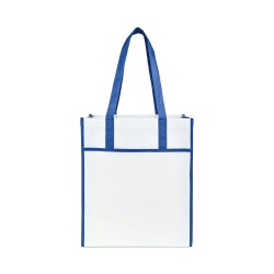 Harlow Laminated Recycled Shopper - Royal Blue