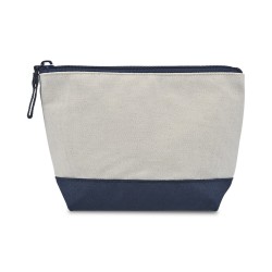 Canvas Zippered Pouch - True Navy