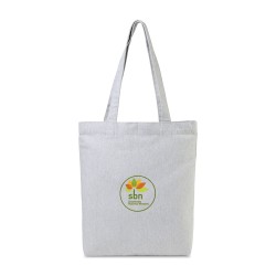 AWARE™ Recycled Cotton Gusset Bottom Tote - Light Grey