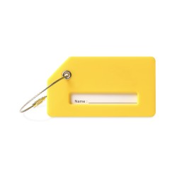Silicone Luggage Tag - Vibrant Yellow