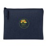 AWARE™ Recycled Cotton Zippered Pouch - Indigo Denim