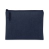 AWARE™ Recycled Cotton Zippered Pouch - Indigo Denim