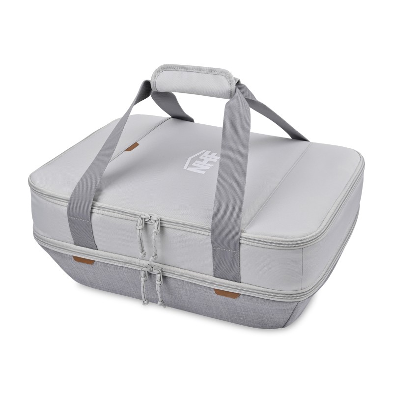 Parkview Insulated Dual Food Carrier - Greystone