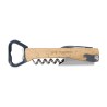 4" 1 Wine & Bottle Opener - Wood