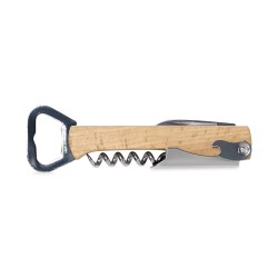 4" 1 Wine & Bottle Opener - Wood