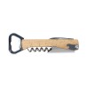 4" 1 Wine & Bottle Opener - Wood