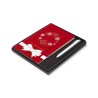 Moleskine® Hard Cover Holiday Notebook and GO Pen Gift Set - Scarlet Red