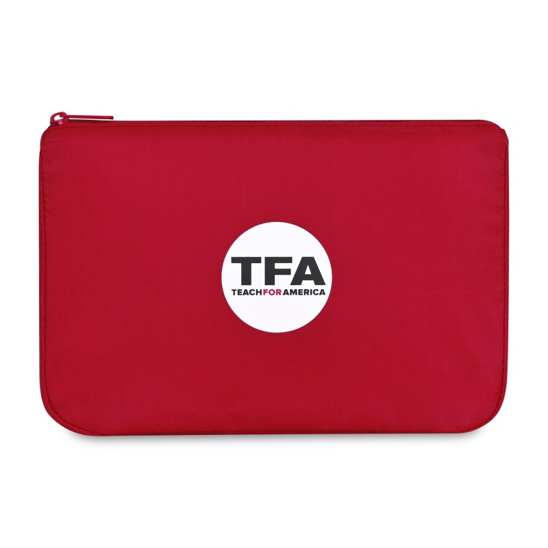 Arlo rPET Zippered Pouch - Red