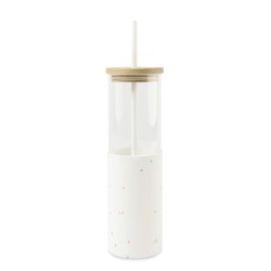 Aviana™ Journey Glass Tumbler with Straw - 20 Oz - Confetti