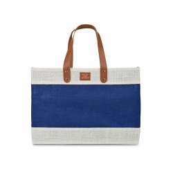 Out of the Woods® Jute Market Tote - Navy Blue