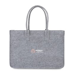 Out of The Woods® Felt Shopper Tote - Light Grey