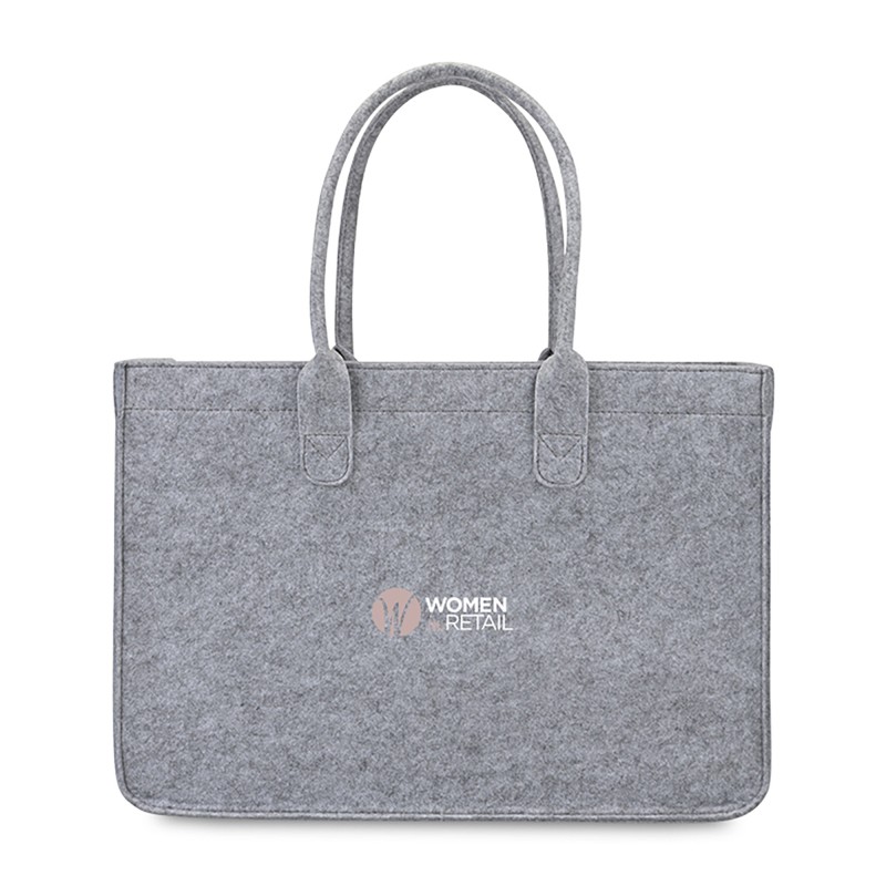 Out of The Woods® Felt Shopper Tote - Light Grey