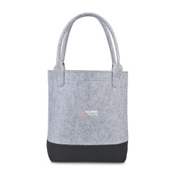 Out of The Woods® Felt Colorblock Tall Tote - Light Grey-Black