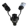 ILive™ Cup Holder with Dual Mobile Phone Mount - Black