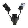 ILive™ Cup Holder with Dual Mobile Phone Mount - Black
