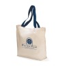 Colored Handle Tote - Navy Blue