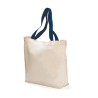 Colored Handle Tote - Navy Blue