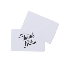 Thank You Greeting Card - White