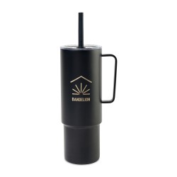 MiiR® All Day Straw Cup - 32 Oz. - Black Powder