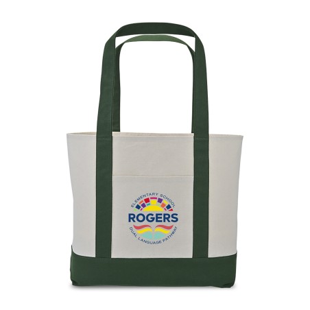 Large Canvas Tote - Green