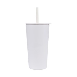 Aviana™ Rowan Recycled Straw Tumbler - 17 Oz. - Marshmallow