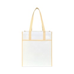 Harlow Laminated Recycled Shopper - Oatmeal
