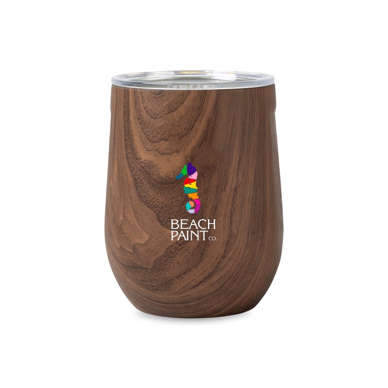 CORKCICLE® Stemless Wine Cup - 12 Oz. - Walnut