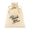 Canvas Drawstring Gift Bag- Medium - Natural