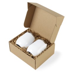 CORKCICLE® Stemless Wine Cup Gift Set - Gloss White