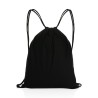 Impact AWARE™ Recycled Cotton Drawstring Backpack 145g - Black