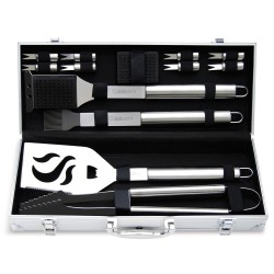 Cuisinart Outdoors® 14 Piece Deluxe Grill Tool Set - Stainless Steel