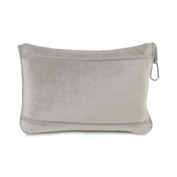 It's Go Time Travel Pillow & Throw Set - Light Gray